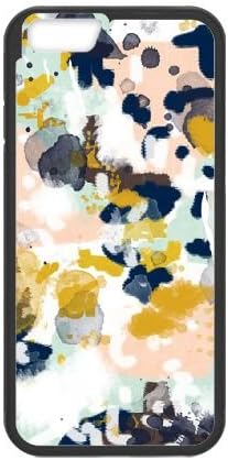 iPhone 6 4.7 Inch Cell Phone Case Black Sloane Abstract painting in modern fresh colors navy, mint, blush, cream, white, and gold LQO2693240H