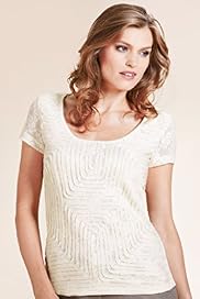 Per Una Scoop Neck Aztec Floral Lace Front Top