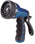 Dramm 12705 Revolver 9-Pattern Premium Garden Hose Nozzle, Blue
