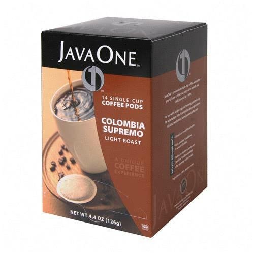 Java One Organic Colombian Supremo OOH Pods, 14-Count Pods (Pack of 6)
