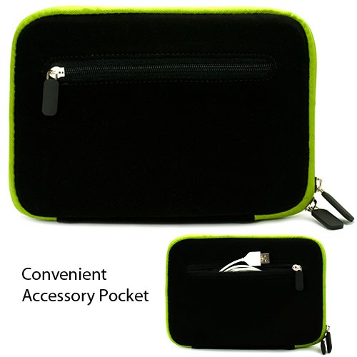 More of Green Black Limited Edition Stylish Sleeve Premium Cover Case with Aerotechnology Protection and with front pocket for accessories For Barnes & Noble NOOK COLOR eBook Reader Tablet + Includes a eBigValue (TM) Determination Hand Strap + Includes a Universal Graphic Designer Stylus Pen used for navigating your eReader