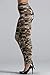 Staand Apparel Army Camouflage Active Cotton Spandex Pants Knee-Cut Leggings