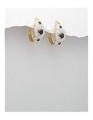 Blue Sapphire Earrings In 92.5 Sterling Silver