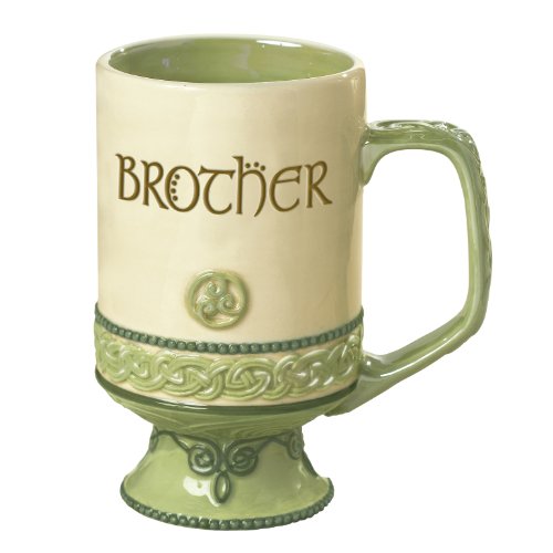 Grasslands Road Celtic 12-Ounce Brother Coffee Mug with May The Road Rise To Meet You.. Irish Blessing, Gift Boxed