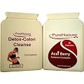 ACAI BERRY EXTREME COMPLEX FAT BURNERS, WEIGHT LOSS, DIET SLIMMING PILLS & COLON CLEANSE - DETOX COMBO