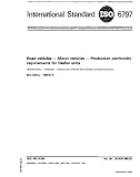 ISO 6797:1982, Road vehicles - Motor vehicles - Production conformity requirements for flasher units