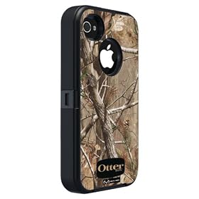 OtterBox Defender Realtree Series Hybrid Case &amp; Holster for iPhone 4 &amp; 4S  - Retail Packaging - Black/AP Camo Pattern: Cell Phones &amp; Accessories