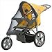InSTEP Swivel Wheel Jogger Single Stroller Bug Screen Cover in Black