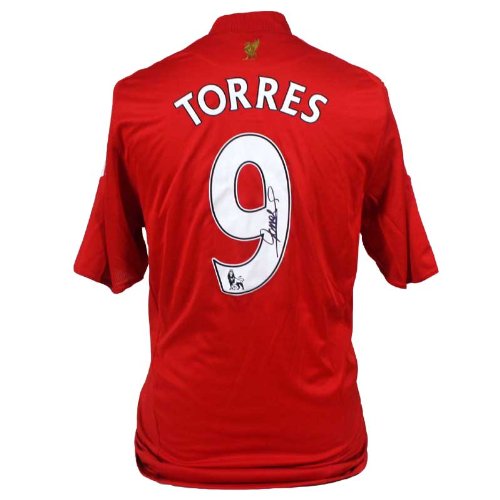 Fernando Torres Signed Liverpool Home Shirt