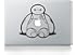 Big Hero 6 Baymax Sitting Down Cartoon Character Decal Sticker for Macbook Laptop Air Pro Retina 13 15 17 Inch Cool
