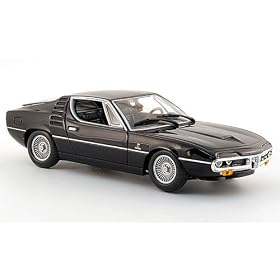 Alfa Romeo Montreal, noire, 1972, Model Car, Miniature d�j� mont�e, Minichamps 1:43