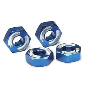 HEX WHEEL HUBS ALUM BLUE from Traxxas Accessories