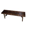 Shanghai Bamboo Bench - Black