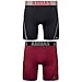adidas Men's Sport Performance Climacool 9-Inch Midway Underwear (2-Pack), (Black/Grey)/(Real Red/Black), Small