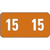 Smead ETS Color-Coded Year Label, 2015, Label Sheet, Brown,  250 per Pack (67915)