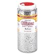 Spectra Plastic Glitter Crystals, .04 Hexagons, 1-lb. Jar, Silver