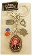 Alice in Wonderland the Queen Keyring Keychain with Charms Zipper Pull