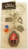 Alice in Wonderland the Queen Keyring/keychain with Charms