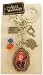 Search : Disney Pewter Key Ring - Charms - Red Queen, Q. Logo and Beads