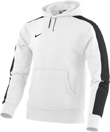 Nike Kinder Sweatshirt Longsleeve Team Fleece Hoody Boys, wei&szlig;/schwarz, M Preisvergleich
