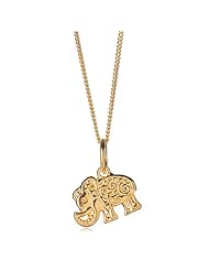 Elephant Necklace in 24K Gold Vermeil