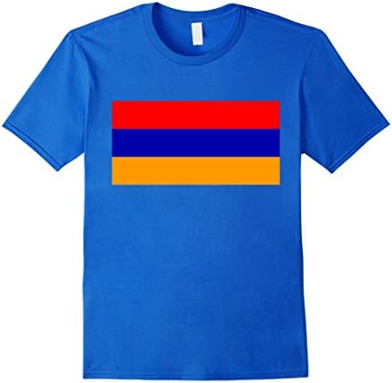 Men's Armenia Flag T-Shirt Medium Royal Blue