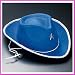 12 Blue Felt Childs Cowboy Hats