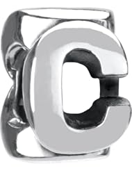 Authentic Chamilia Sterling Silver Charm "Letter C" T-29