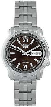 Seiko 5 #SNKK79K1 Men's Stainless Steel Black Dial Self Winding Automatic Watch