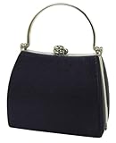 Satin Mini Clutch, Metal Frame, Evening Bag - Miranda (51 5088)