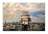 Ocean Monarch Leaving New York von Roy Cross, 87x61