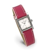 Skagen Women's Square Mother Of Pearl and Pink Leather Watch #528SSLP