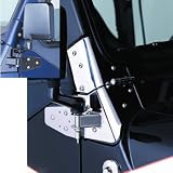 Rampage 8691 Black Mirror Relocation Brackets for 1997-02 Jeep Wrangler