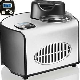 Andrew James Professional Fully Automatic Ice Cream Maker With Built-in Compressor + Free 128 Page Ice Cream Maker Cook Book