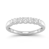 14k White Gold 5-Stone Diamond Anniversary Band (1/2 cttw, H-I Color, I2-I3 Clarity)