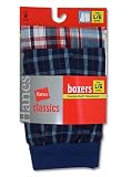 Boys Hanes 2 Pair Classics Tartan Boxers Asst - B715AS