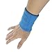 GOGO Thick Solid Color Pro Wrist Sweatband - Black