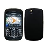 Black Silicone Case / Skin / Cover for RIM BlackBerry Bold 9650 / Tour 9630