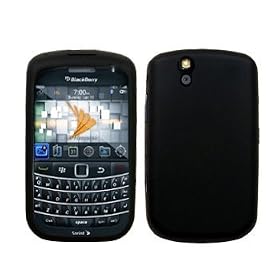 Black Silicone Case / Skin / Cover for RIM BlackBerry Bold 9650