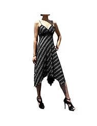 Banding Glittering Colorblocking Empire   Waistline General Print Fall Sleeveless Spaghetti Strap Polyester/Spandex  Dress