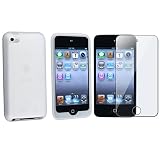 Apple IPOD TOUCH 4G SCREEN Protector+Clear Premium Soft Silicon Cover for Apple iPod touch 4th Gen Skin Case ( 4th Generation touch 4G 4th Gen ) compatible with 8GB / 64GB