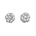 10K White Gold 1/4 ct. Diamond Cluster Earring Studs