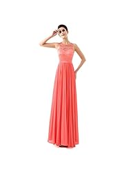 Chiffon/Satin Lace Jeweled Belted  Prom Dress  With Ruffles