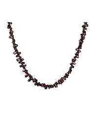 Garnet Teardrops with Sterling Silver Clasp & Extender, Necklace, 15"