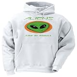 ALIENS Like To Abduct Youth Hooded Sweatshirt (for Kids) Various Colors Available