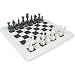 Classic White Marble & Black Marble Stone Chess Set - Comes in Velvet Gift Box-visli Cheap Deals