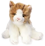 Anna Club - 23179008 - Peluche - Chat Roux - 15 cm - Couché