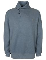 Ralph Lauren Mens Cross Over Neck Sweater Blue