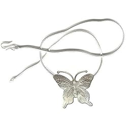 Romantic Jewelry Sterling Silver Pendant with Chain 2 inches (spndt014)