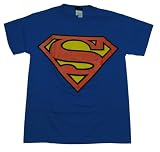 CLASSIC SUPERMAN SHIELD LOGO T SHIRT, Medium